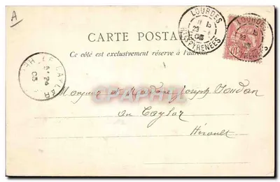 Papież Pius X — Heliotypia E. La Deley, Paryż — numer seryjny nie widoczny — Rewers