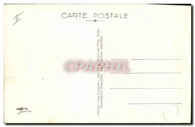 Vichy — Sociedades do Clube Náutico e da Canoagem — Editor La Cigogne, n° 532 — Verso