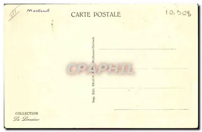 Metz — A Mosela e o São Quêntino — Editor Braun & Cie, Mulhouse-Dornach — Verso