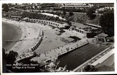 Monte-Carlo-Beach — A Praia e a Piscina — Édition La Cigogne, St-François-de-Paule
