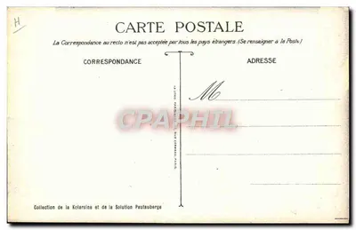 Jogos Olímpicos de Paris 1924 — 'Luta' — Ilustração de J. Floowy — Verso