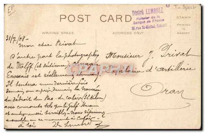Athlète portant des médailles — ASC — éditeur T. Spork — Verso