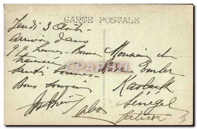 S.S. VALDIVIA — Cie Générale des Transports Maritimes — Przez burzę — Rewers