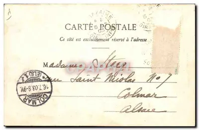 Saint-Nazaire - O navio de passageiros "Le Versailles" saindo do porto — editor anônimo, n° 19 da coleção — Verso