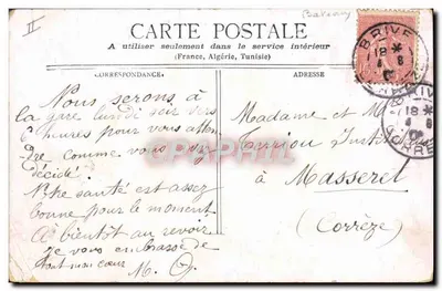 Bordeaux — Embarquement à bord de l'Atlantique — Imprimé sur la carte — Verso
