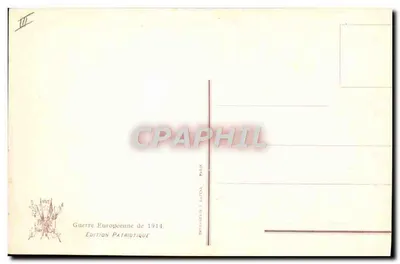 I nostri valorosi artiglieri in azione — Edizione patriottica — M. L. n° 2068 — Verso