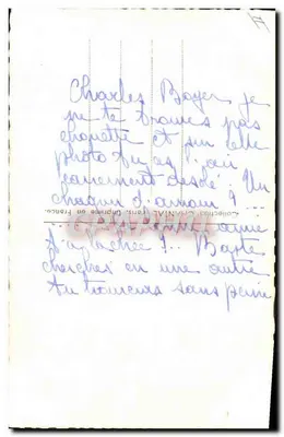 Charles Boyer — portret — kolekcja CHANIAL, nr 21 — Rewers