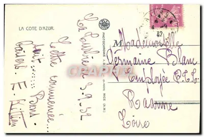 La Turbie — Romeinse Ruïne en de Toren van Augustus — (A.M.) ALT. 500 m. — Achterkant