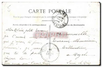 Paris — O Louvre — Monument de Gambetta — Verso
