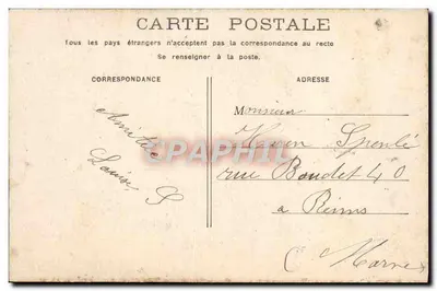 PARIS - Arco do Triunfo do Carrousel — editor desconhecido, número de série não visível — Verso