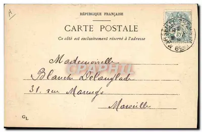 Tarjeta postal antigua Tarjeta postal antigua Chartreuse Charteux — Reverso