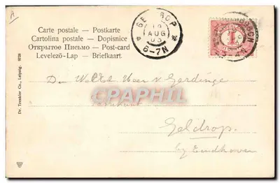 Pape Léon XIII — retrato — Dr. Trankler Co., Leipzig — Verso