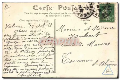 Plombières (Vosges) — Estabelecimento Termal, Cabine de Chuveiro Horizontal — SOYARD, Livreiro, n°76 — Verso