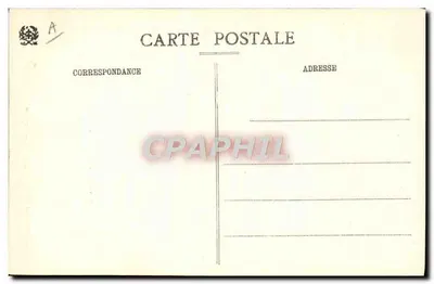 O Velho Plombières — Maneira de dar a ducha ao doente saído do banho (Plombières 1747) — Agência de Aluguel P. Duroch, Plombières (Depositado) - N° 2601 — Verso