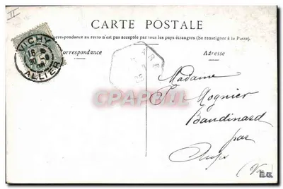 Vichy — Palácio das Fontes das Senhoras — Staerck, Paris — Verso