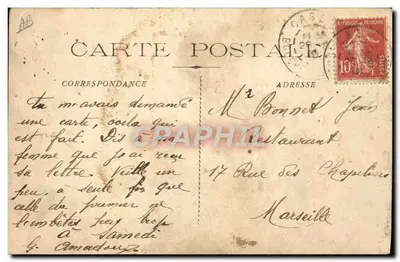 Camp de Carpiagne - La Boxe — Camp militaire avec tentes et soldats en formation — Risoul édit. — Verso
