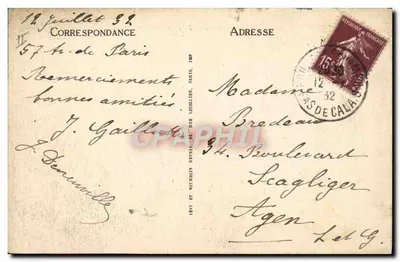 Boulogne-sur-Mer — La Malie wyrusza w kierunku Folkestone — LL — Rewers