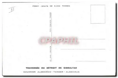 Cie. Trasmediterranée — statek turystyczny — Wydawca: Anel - Granada — Rewers