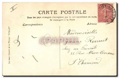 Jeannne — Carte postale illustrée — Éditeur Étoile, n° II — Rewers