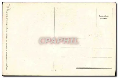 꽃무늬 드레스를 입은 여성 — 일러스트 — Uff. Rev. Stampa Milano — 뒷면