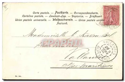 Loup — w gnieździe ptaka — wydawca Vallauris, n° 160 — Rewers
