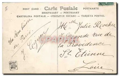 Czerwony Kapturek — Salon 1909 — autor Mme C. Molliet, n° 3427 — Rewers