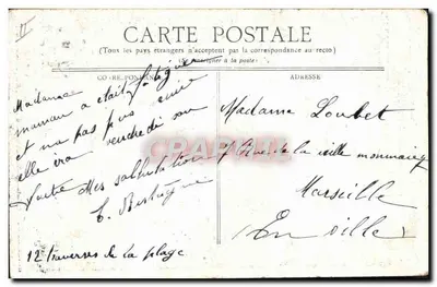 A Capuchinha Vermelha — Ela chega à cabana. Aguarda sua querida Capuchinha. — Gaetan Philibert, n°7 — Verso