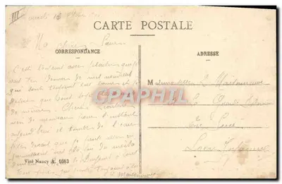Camp d'Artillerie — Parc d'Artillerie — Librairie Militaire Guérin, Mourmelon-le-Grand — Rewers