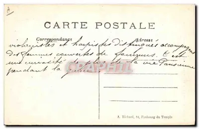 Canhão francês — tipo especial destinado ao tiro contra balões e aviões — A. R. — n° 207 — Verso