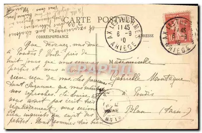 Vrouw bethmalaise — Type bethmalaise, bij Castillon — L'Ariège Pittoresque, n°23 — Achterkant