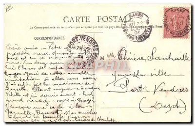 Typen Bethmalaise, bij Castillon (Ariège) — uitgever Faunté en zonen, St-Girons en Folx (Ariège) — n°4 — Achterkant