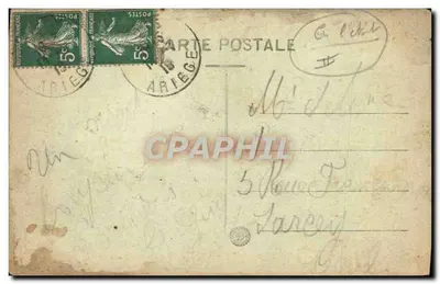 Casados novos — MASSAT — Foto Fauré, Saint Girons (Ariège) — Verso