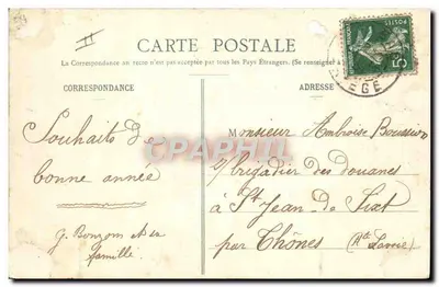 Bethmale - Typy Bethmalaisów — Fauré et ses Fils, St-Girons (Ariège) n°5 — Rewers
