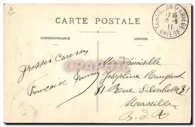 Typ Béthmalais obok Castillon — L'Ariège Pittoresque — Fauré et ses Fils, fot. i wyd., St-Girons (Ariège) — Rewers