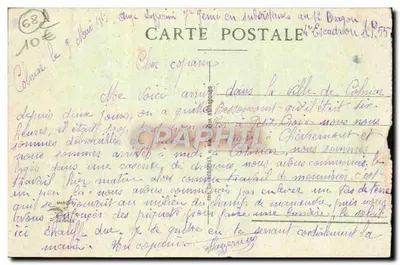 Colmar — Mała Wenecja — widok kanału z łodzią — wydawca nieznany — Rewers