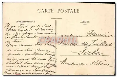 PARIS - A Escada do Ópera — editor Rosté, n° 543 — Verso