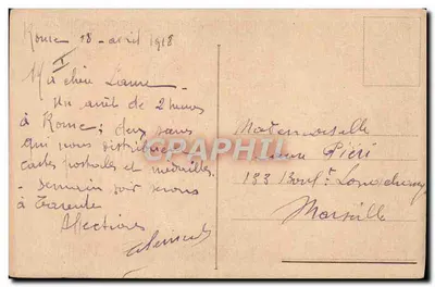 Papież Pius X — portret w stroju pontyfikalnym — wydawca anonimowy — Rewers