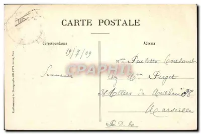 Vichy — Źródło Szpitalne — Wydawnictwo Giletta, Nicea, nr 2720 — Rewers
