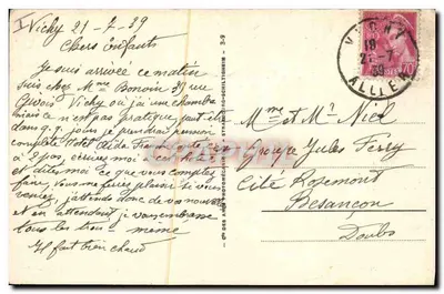 Vichy — La Fonte dell'Ospedale — ATIS — Verso