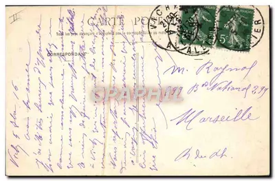 Vichy — Fonte do Hospital — Edição Giry, Vichy — Verso