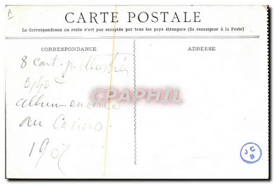 Fonte dos Celestinos — Vichy — editor anônimo, número de série não visível — Verso