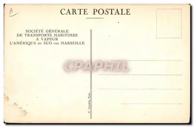 Cabine de primeira classe para uma pessoa — S.G.T.M. — Société Générale de Transports Maritimes à Vapeur — Verso