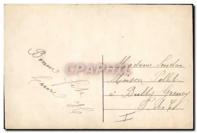 Vrouw in badpak — op de strand — uitgegeven door E. Lila, n° 7843 — Achterkant