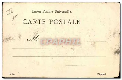 Enfant effrayé par une vache — scène de ferme — éditeur P. L. — Rückseite