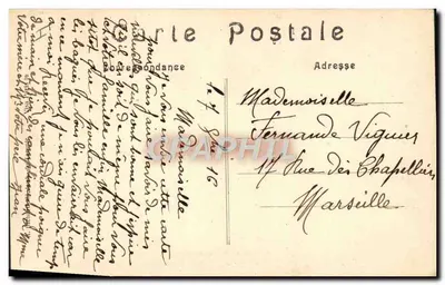 Entrada de uma trincheira Francesa nas proximidades de (Alta Alsácia) — A. R. n°16 — Verso
