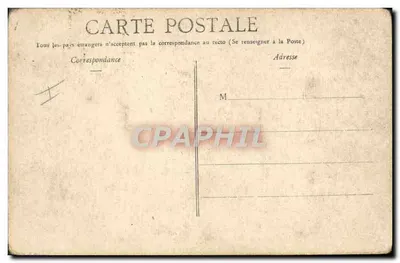 Bilhete postal antigo Militaria Foret D'Argonne Poste D'Observation a 200m das trincheiras alemãs — Verso