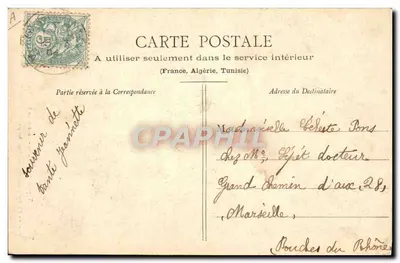 Tipo di Bethmalaise - Canton di Castillon (Ariège) - Fauré e figli, editori, Si-Girons e Foix (Ariège) — Verso