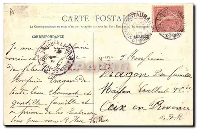 A la Montagne — Tipo Bethmalaise, vicino a Castillon — Fauré e figli, editori, St-Girons e Pau — Verso