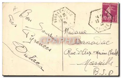 Typy Bethmalais (Ariège) — tradycyjne stroje — wydawca nieznany — Rewers