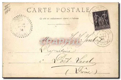 Mulher com cesta — Saint-Girons — Fotographe Faure et ses Fils, St-Girons (Arriège) — Verso